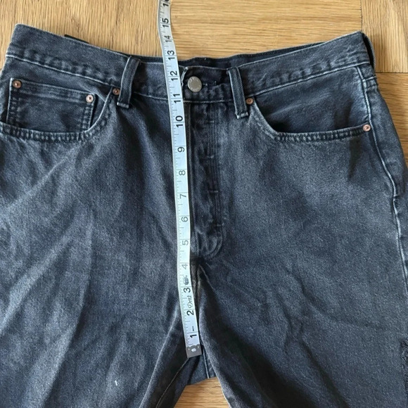 Denim Forum The Nina Midi Jean Shorts Black Size 30 Aritzia - Picture 8 of 11